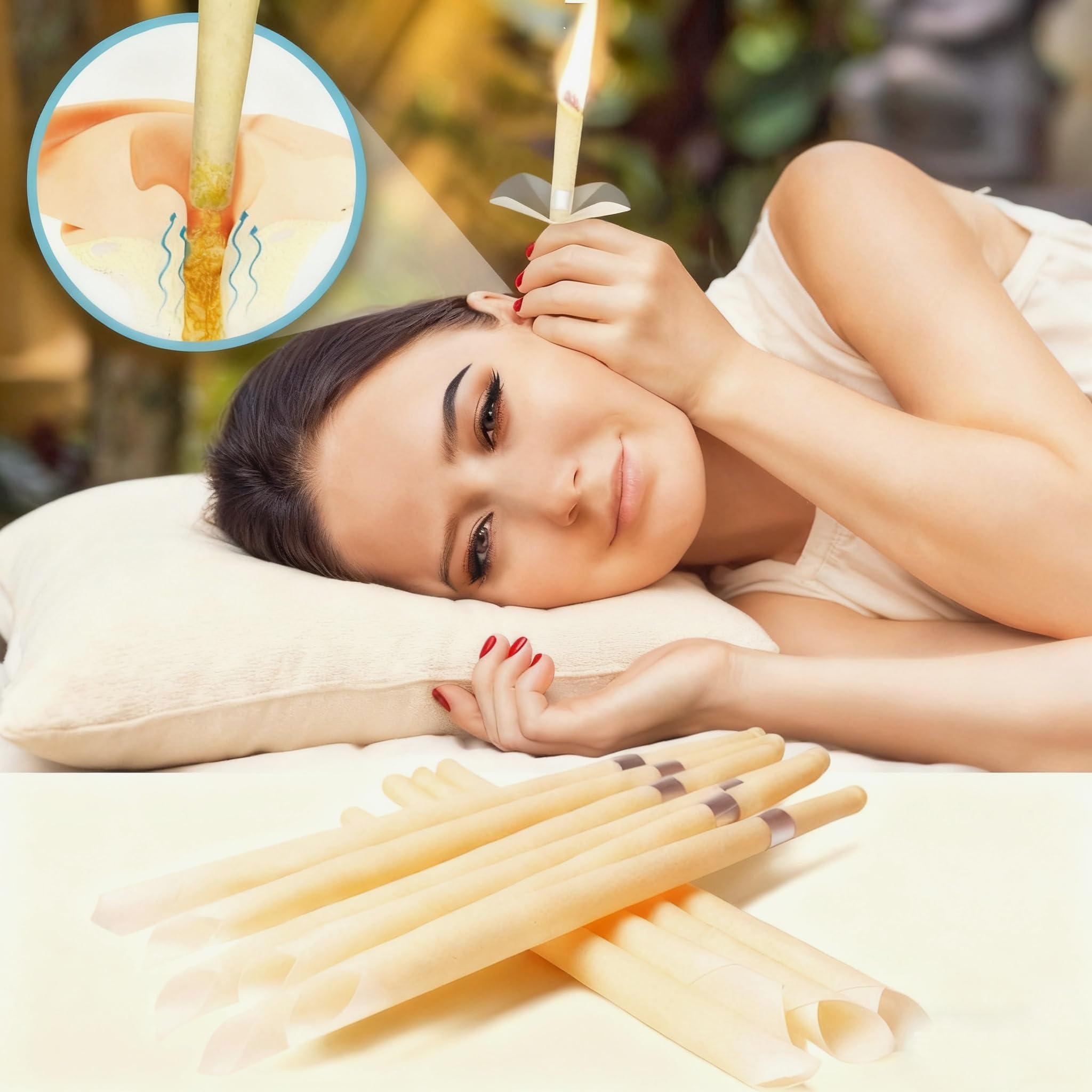 Velas EMRPQN para orejas con cono suave, experiencia de limpieza cómoda en casa.