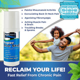 Emu Therapy Super Blue Stuff Roll-On, envase portátil para dolor muscular en movimiento.