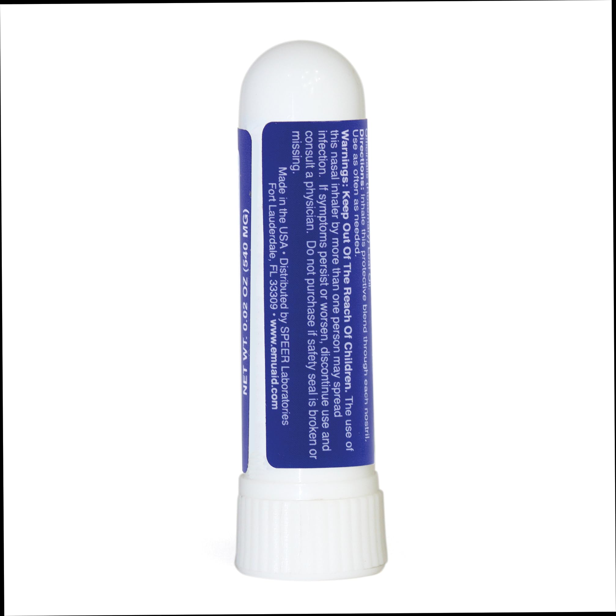 emuaid primer defensa inhalador nasal aroma fresco para despertar los sentidos por la mañana.