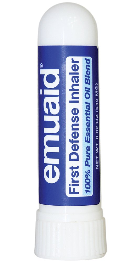emuaid primer defensa inhalador nasal tapa permite aroma suave para respirar con claridad.