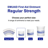 Emuaid unguento uso viaje portable, formato compacto