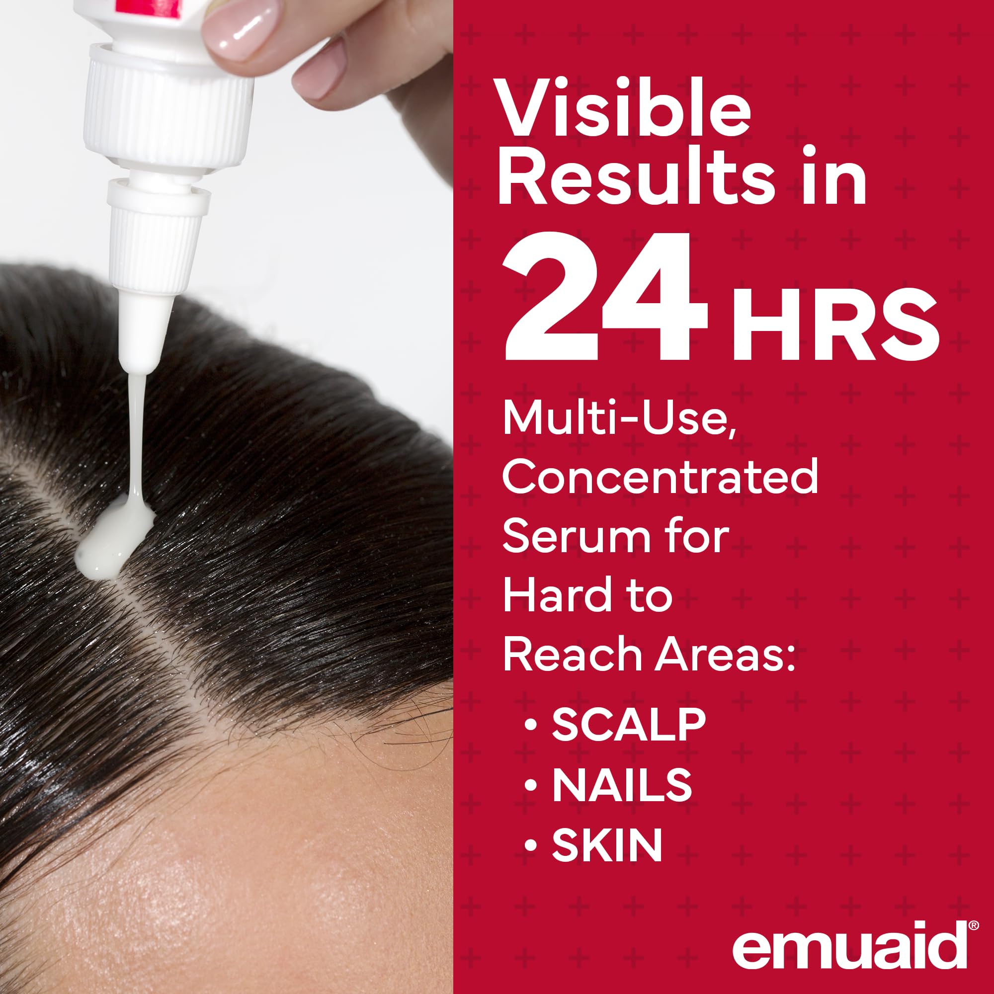 EMUAIDMAX serum gotero aplicador, aplicación precisa para alivio inmediato