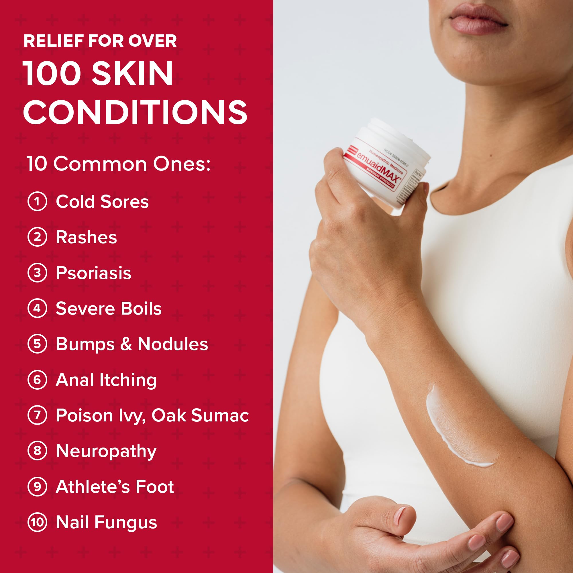 EMUAIDMAX Ungüento, eczema con alivio de irritaciones y mayor comodidad.
