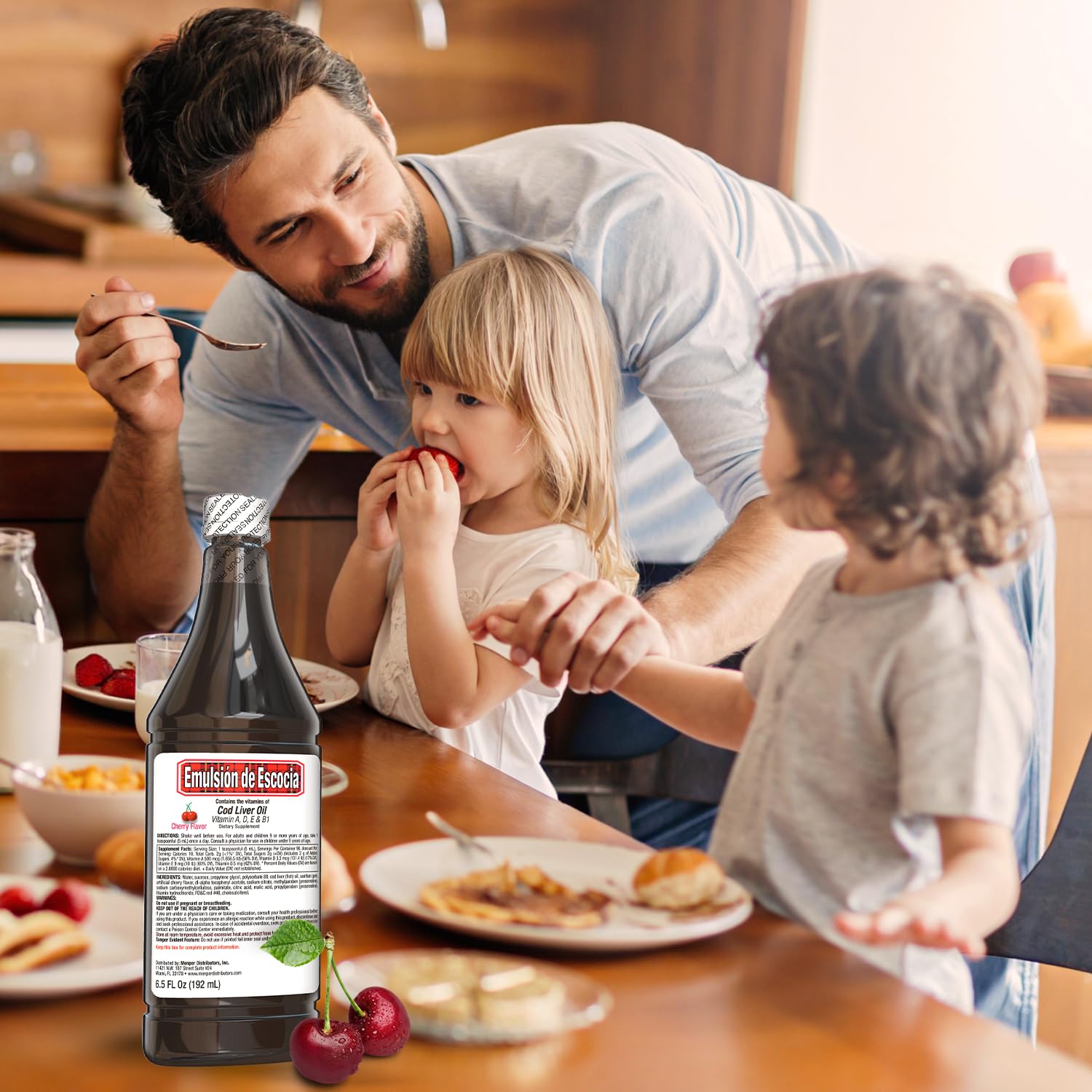 Sabor sin regusto a pescado con Emulsion de Escocia, niños piden más.