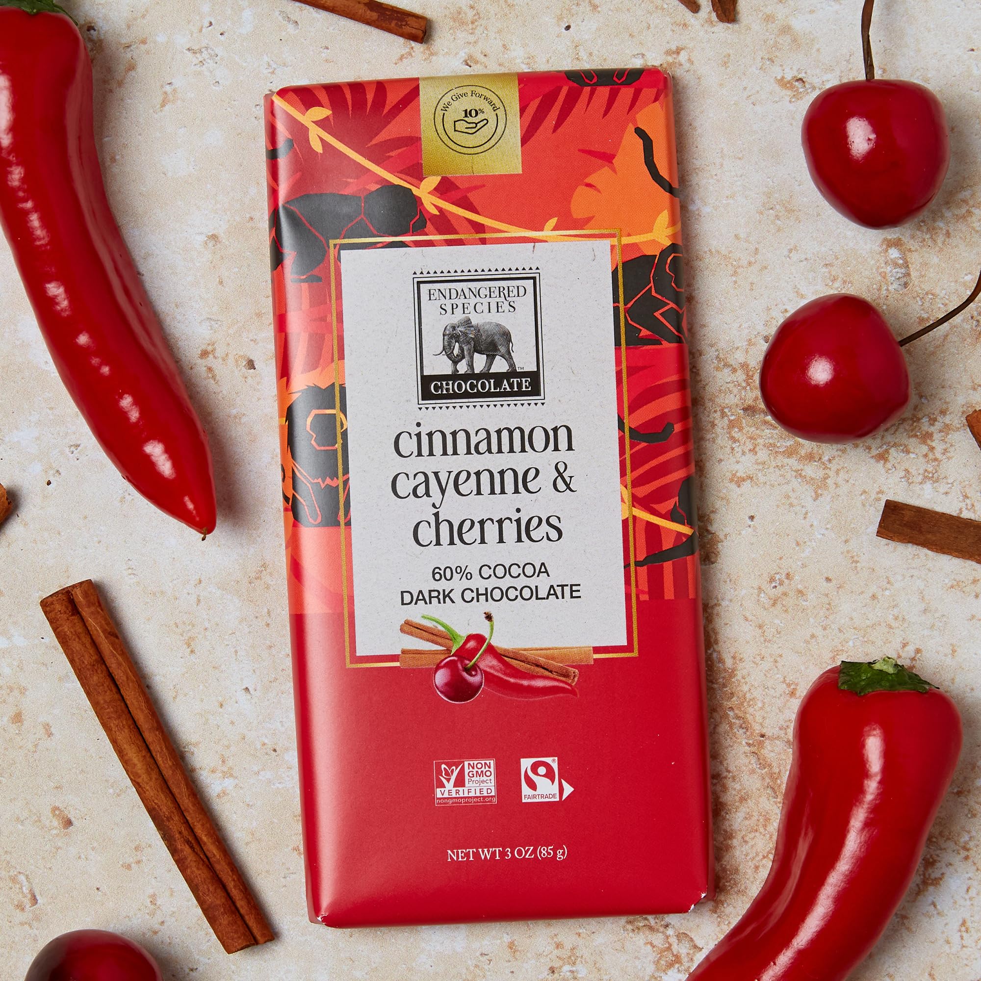 Maridaje recomendado: Endangered Species Chocolate con café para realzar aromas.