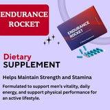 Endurance Rocket envase compacto de 10 cápsulas para uso rápido en casa o gimnasio.