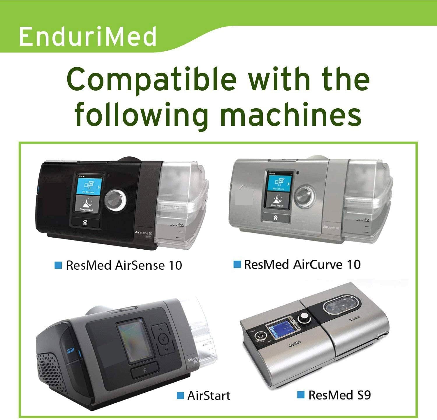 EnduriMed CPAP filtros, fácil cambio para comodidad diaria.