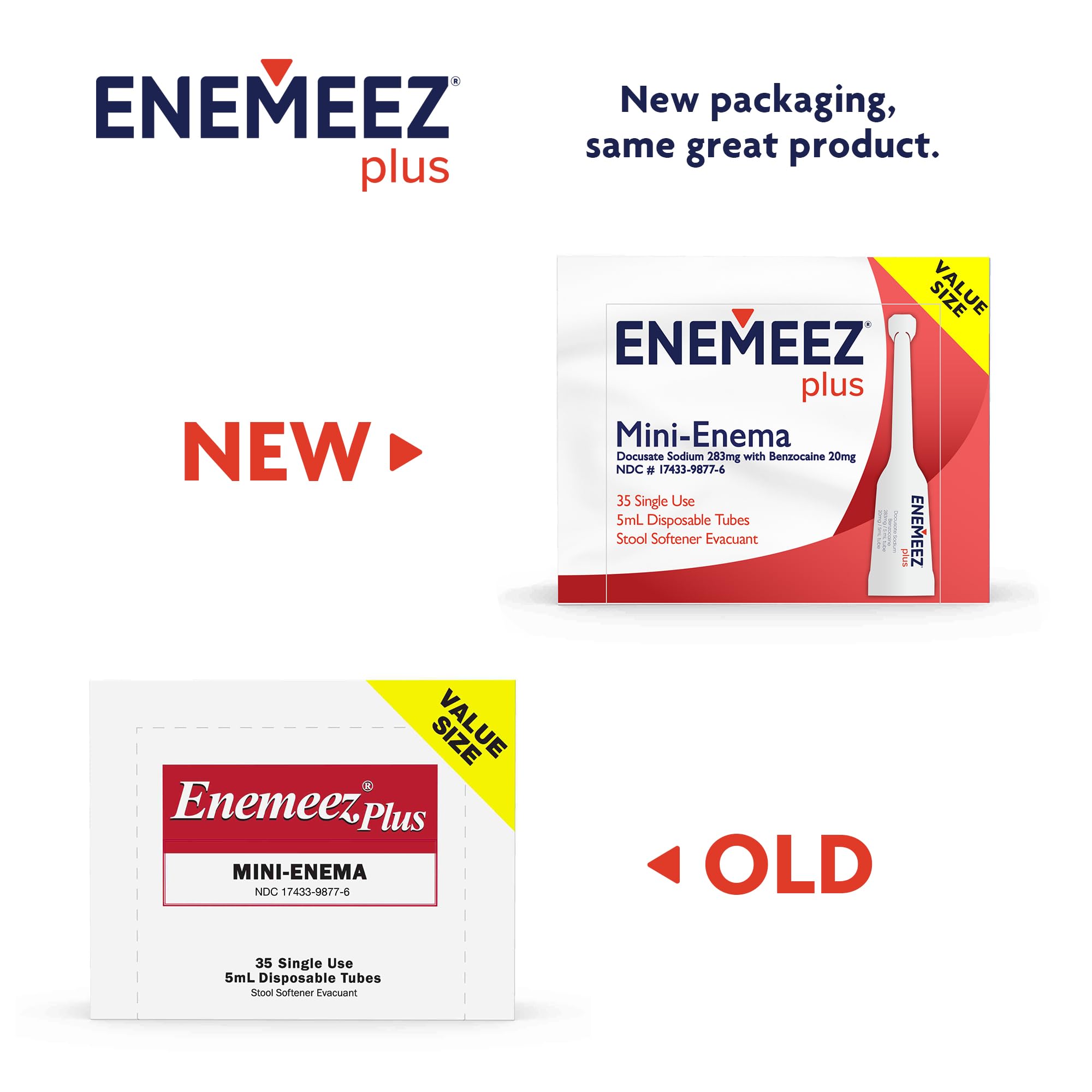 Enemeez Plus minienemas, envase compacto, dosis precisa para cada uso