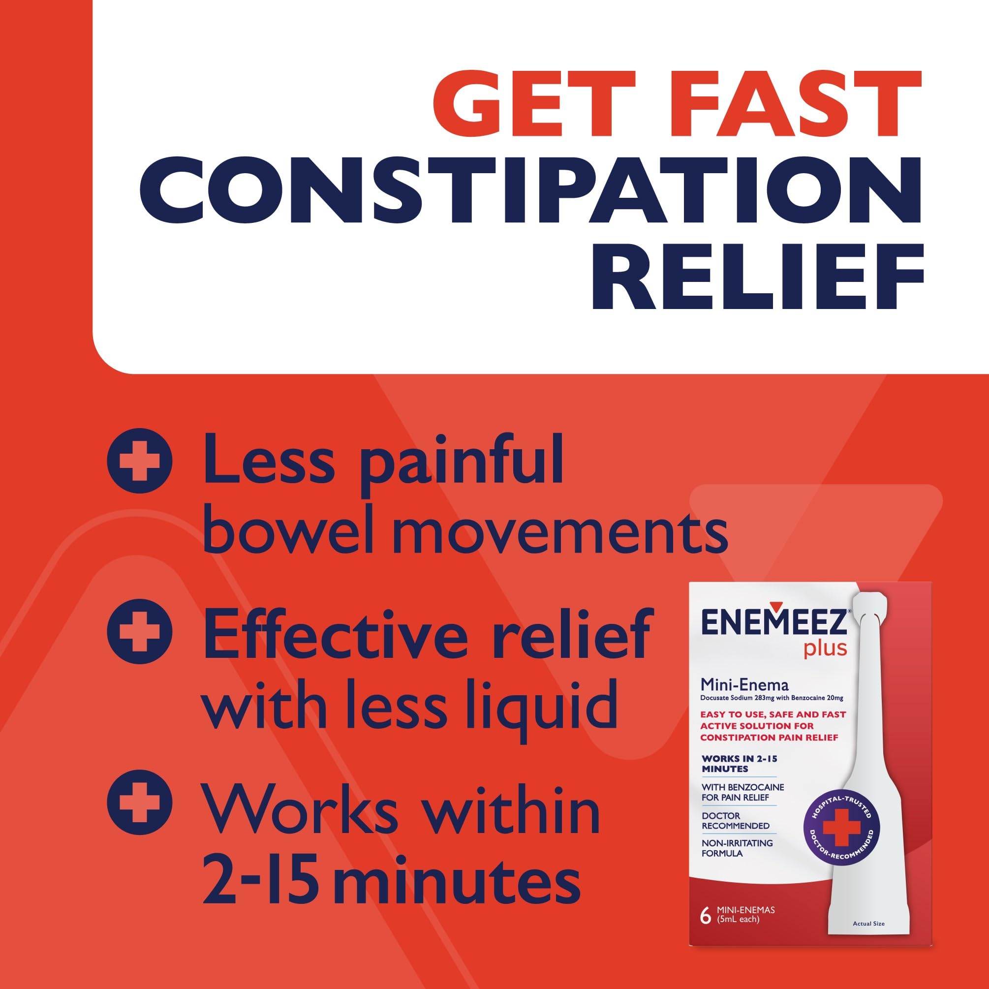 Enemeez Plus Pack compacto de 6 tubos 5ml para conveniencia diaria.