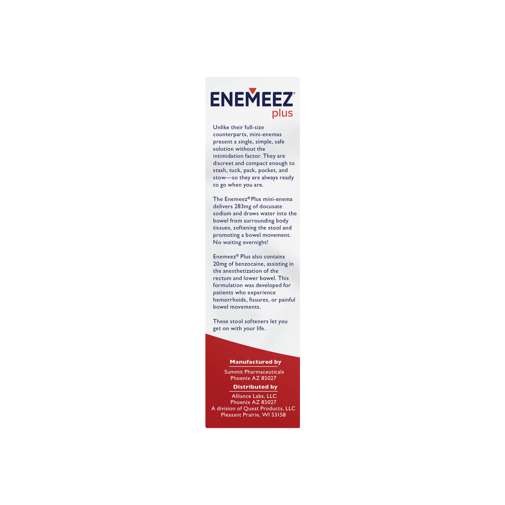 Uso fácil de Enemeez enema de 5 ml para adultos.