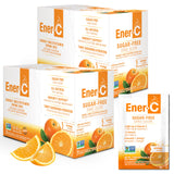 Ener-C sabor naranja sin azúcar, polvo para hidratación diaria.