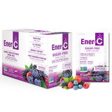 Ener-C polvo sin azúcar con sabor a frutos rojos, empaque de sobre para hidratación