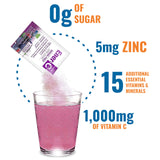 Ener-C vitamina C 1000 mg en polvo, hidratación diaria en vaso