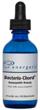 Energetix Bacteria-Chord, botella derramando, muestra el uso diario para tu rutina de bienestar.