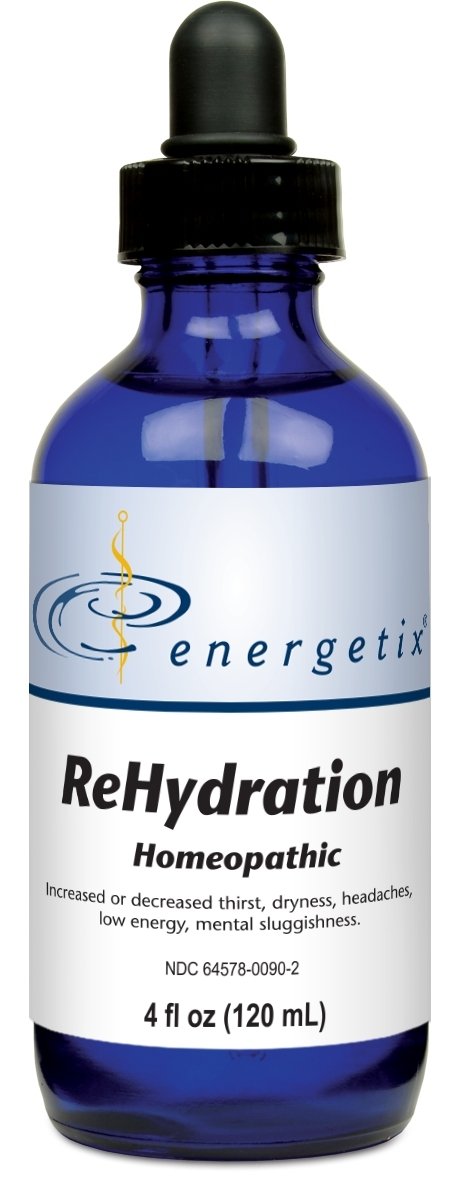 Energetix ReHydration: botella de 4 onzas para hidratación diaria.
