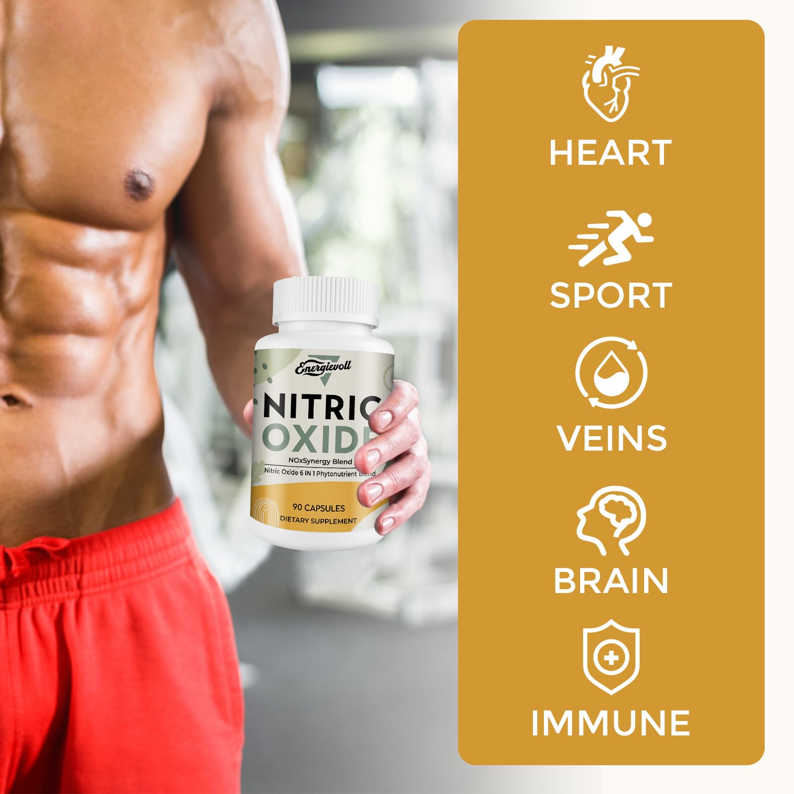 Mezcla fitoquímica de Energievoll con ingredientes clave.