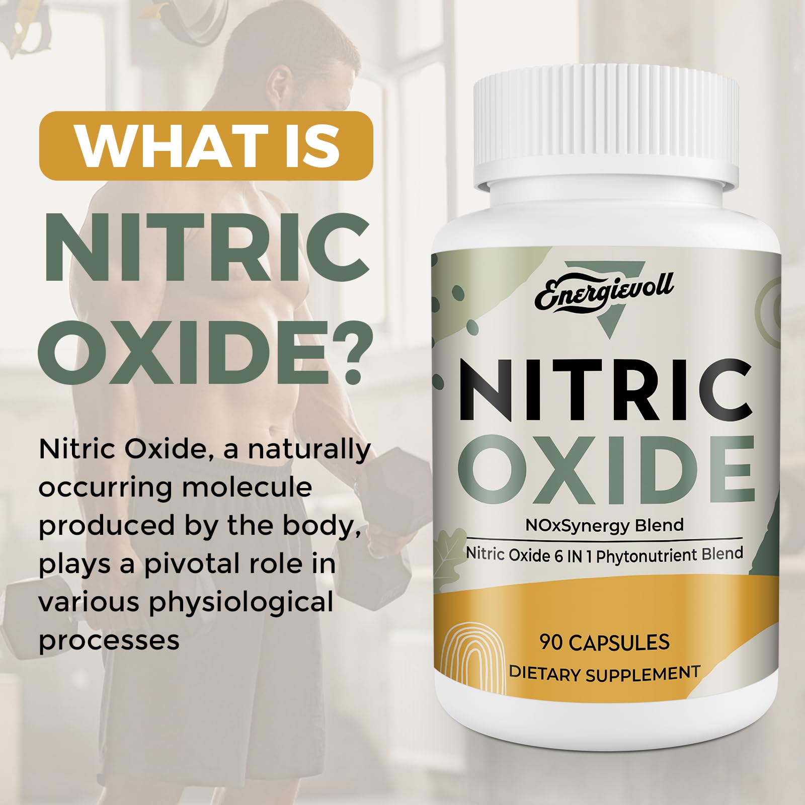Energievoll oxido nitrico, cápsulas para consumo diario.