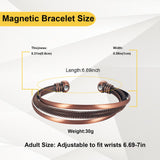 Diseño exquisito de EnerMagiX, pulsera de cobre para completar cualquier outfit.