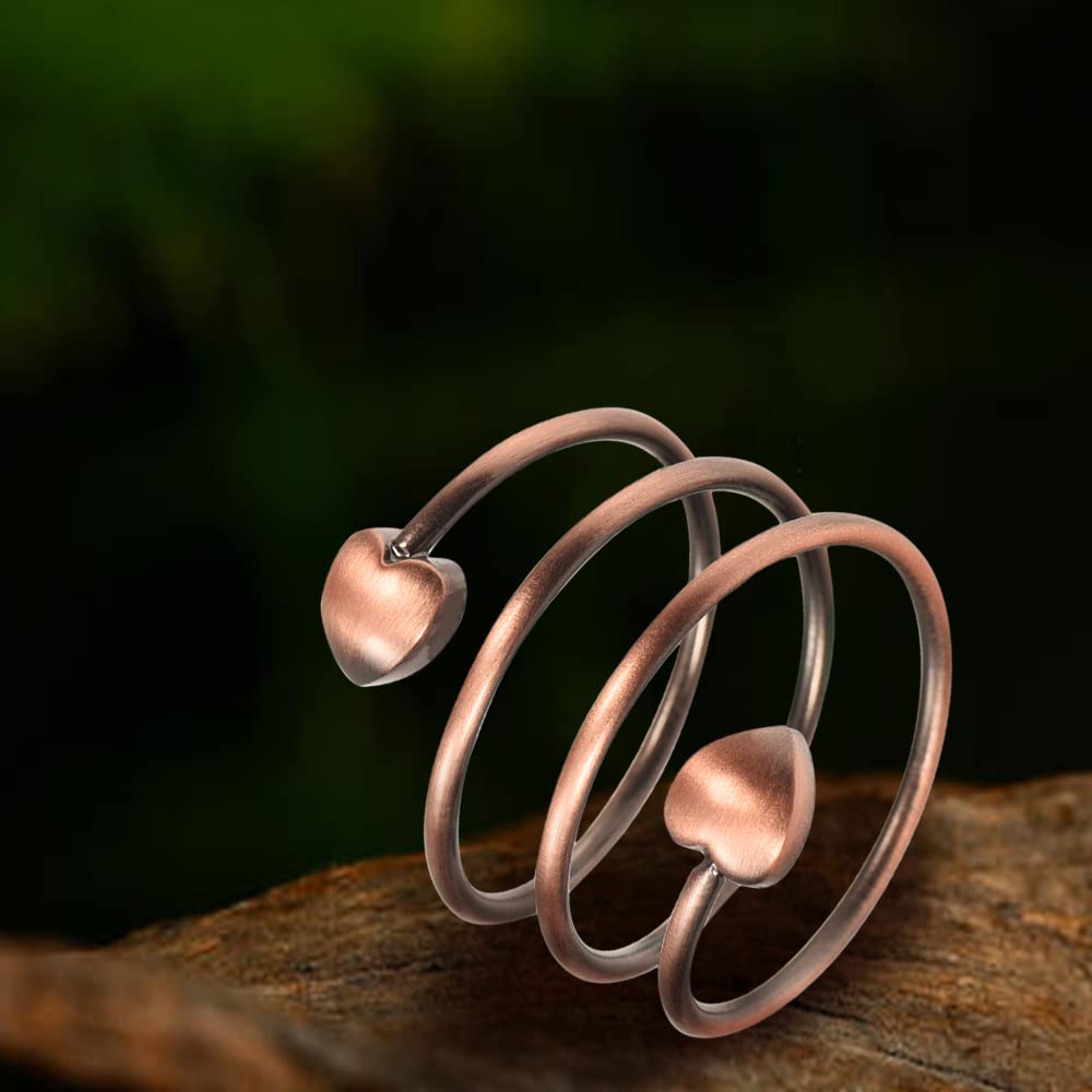 Anillo EnerMagiX de cobre 99% puro, acabado duradero para uso diario.