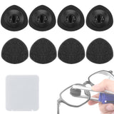 Enhon 8 almohadillas de limpieza para gafas, repuesto fácil y limpieza efectiva.