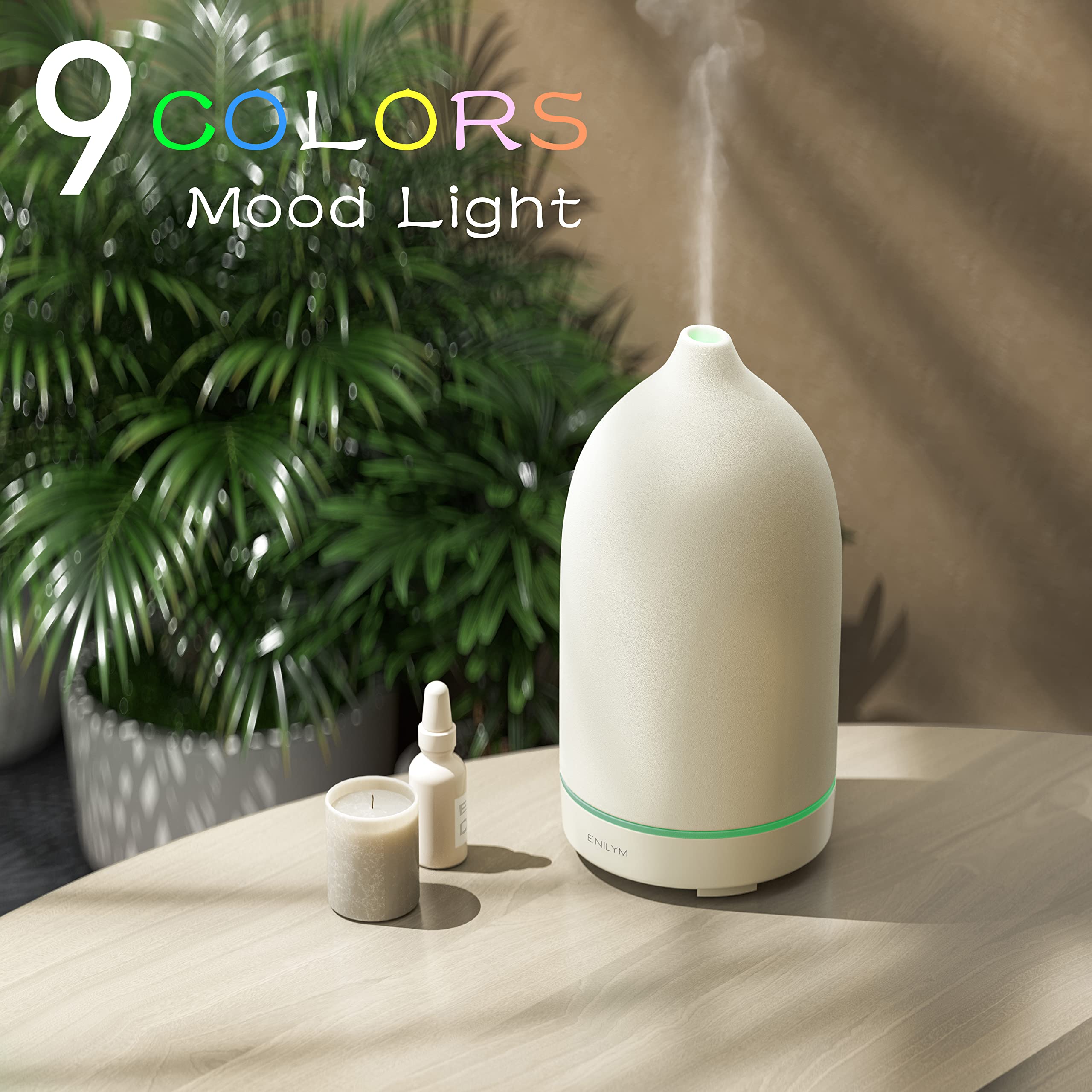 ENILYM difusor para habitación, uso en casa, mejora la experiencia sensorial diaria.