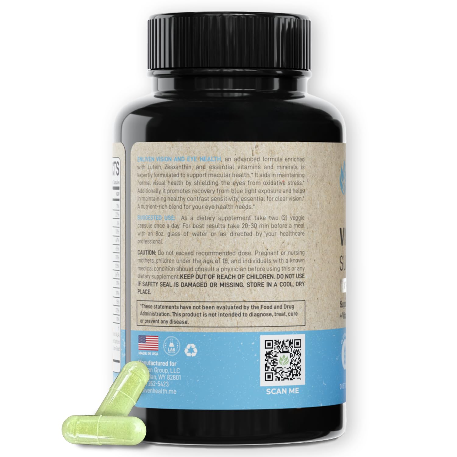 Enliven luteina zeaxantina claridad de retina.