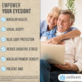 Enliven luteina zeaxantina primer plano ocular.
