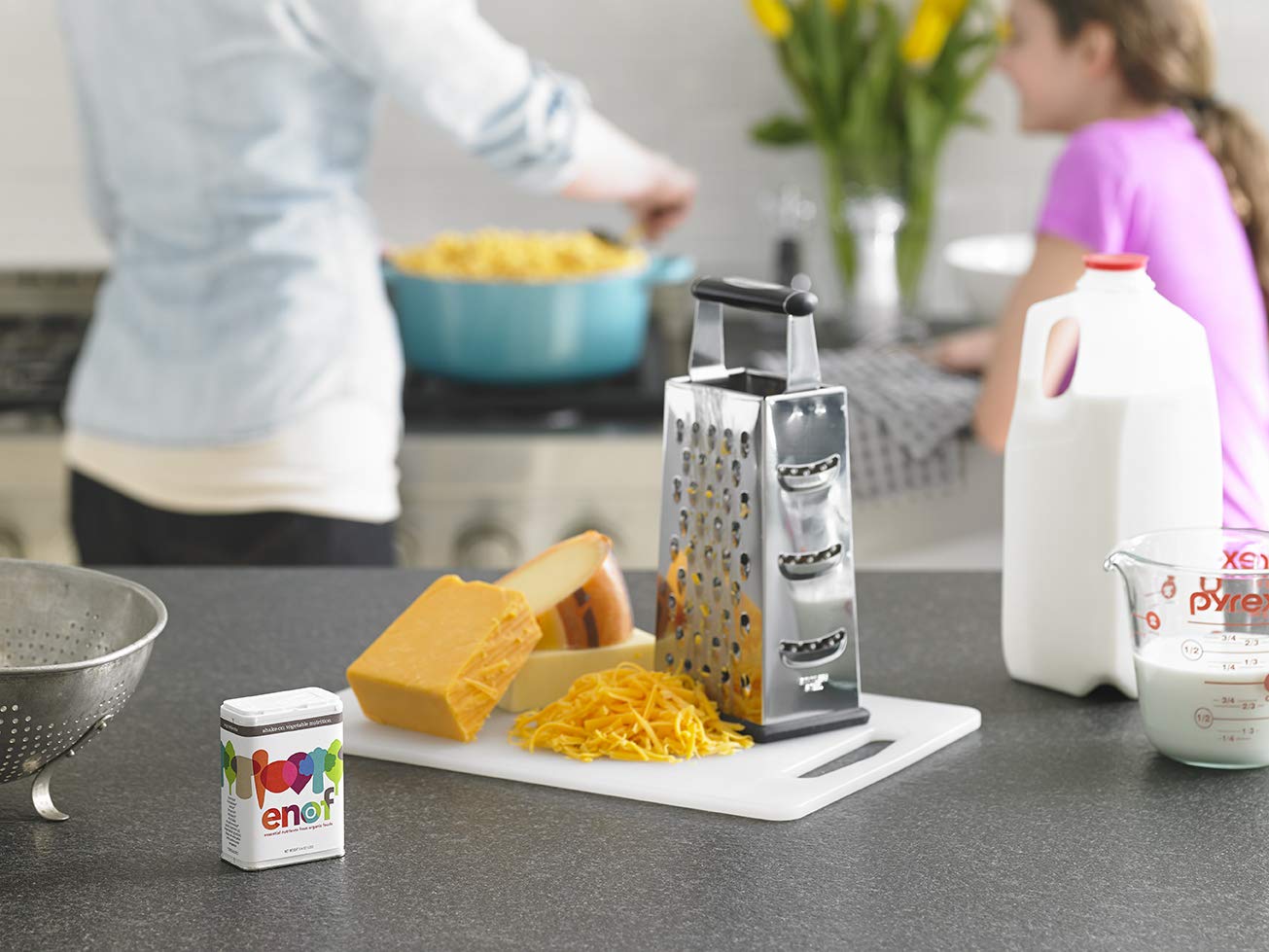 ENOF polvo en plato infantil, ideal para niños con dietas sensibles