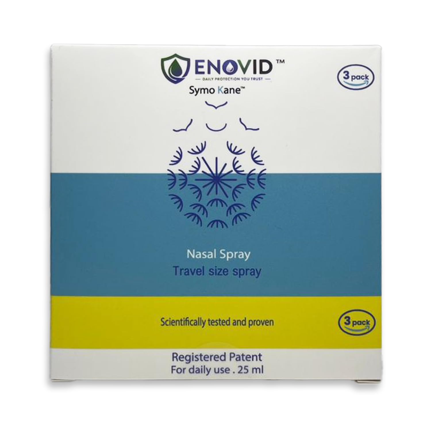 Enovid spray nasal, tamaño de viaje para uso diario práctico