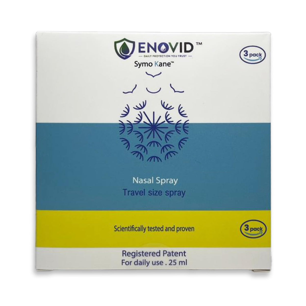 Enovid spray nasal, tamaño de viaje para uso diario práctico