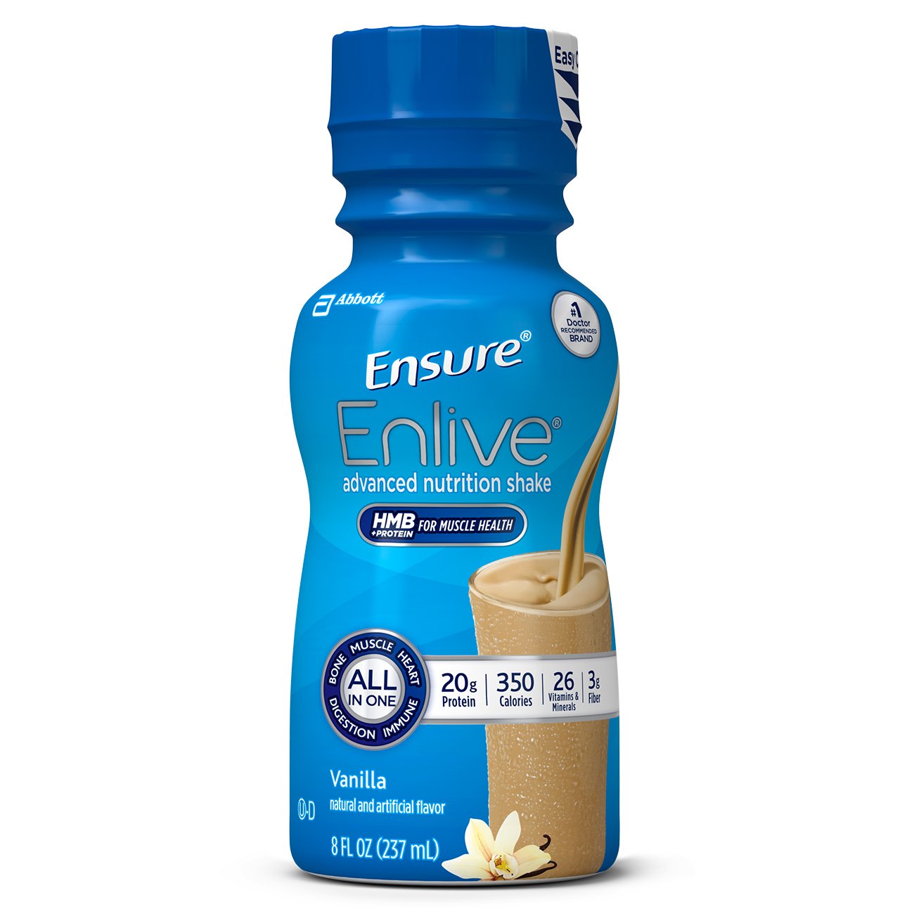 Ensure Enlive batido de vainilla en botella para una comida rápida