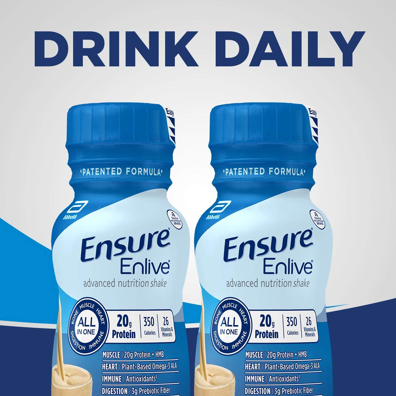 Ensure Enlive mezcla avanzada vainilla, sabor equilibrado