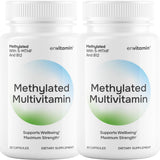 Envitamin botella de L-metilfolato para uso diario.