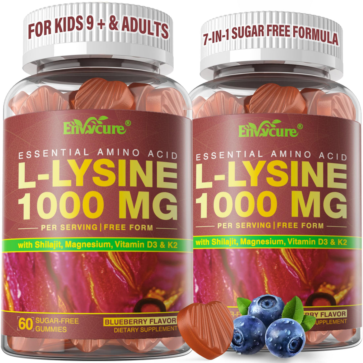 EnvyCure lisina gomitas inmunidad para toda la familia.