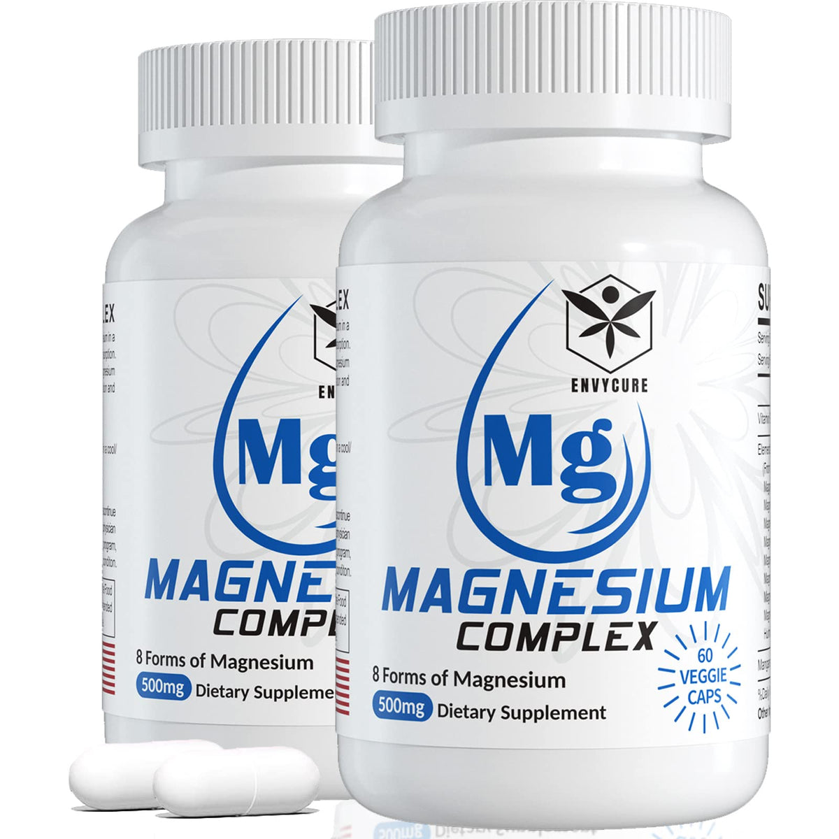 EnvyCure Complejo de Magnesio, botella con ocho formas para calma.