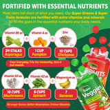 Envycure Super Greens Gummies: envase con probióticos y prebióticos para digestión equilibrada.