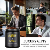 Enwhisco Vela Lavanda Bosque, regalo ideal para padres, amigos o parejas.