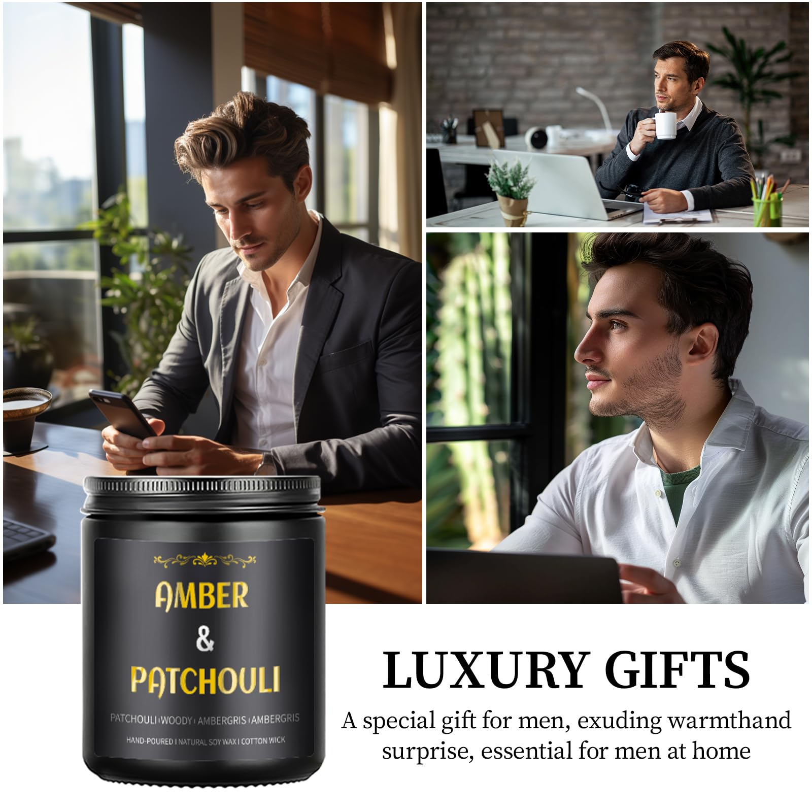 Enwhisco vela masculina de 50 horas de duracion para ritual nocturno