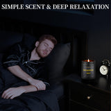 Vela Enwhisco para hombre lavanda madera, perfume relajante para dormitorio.