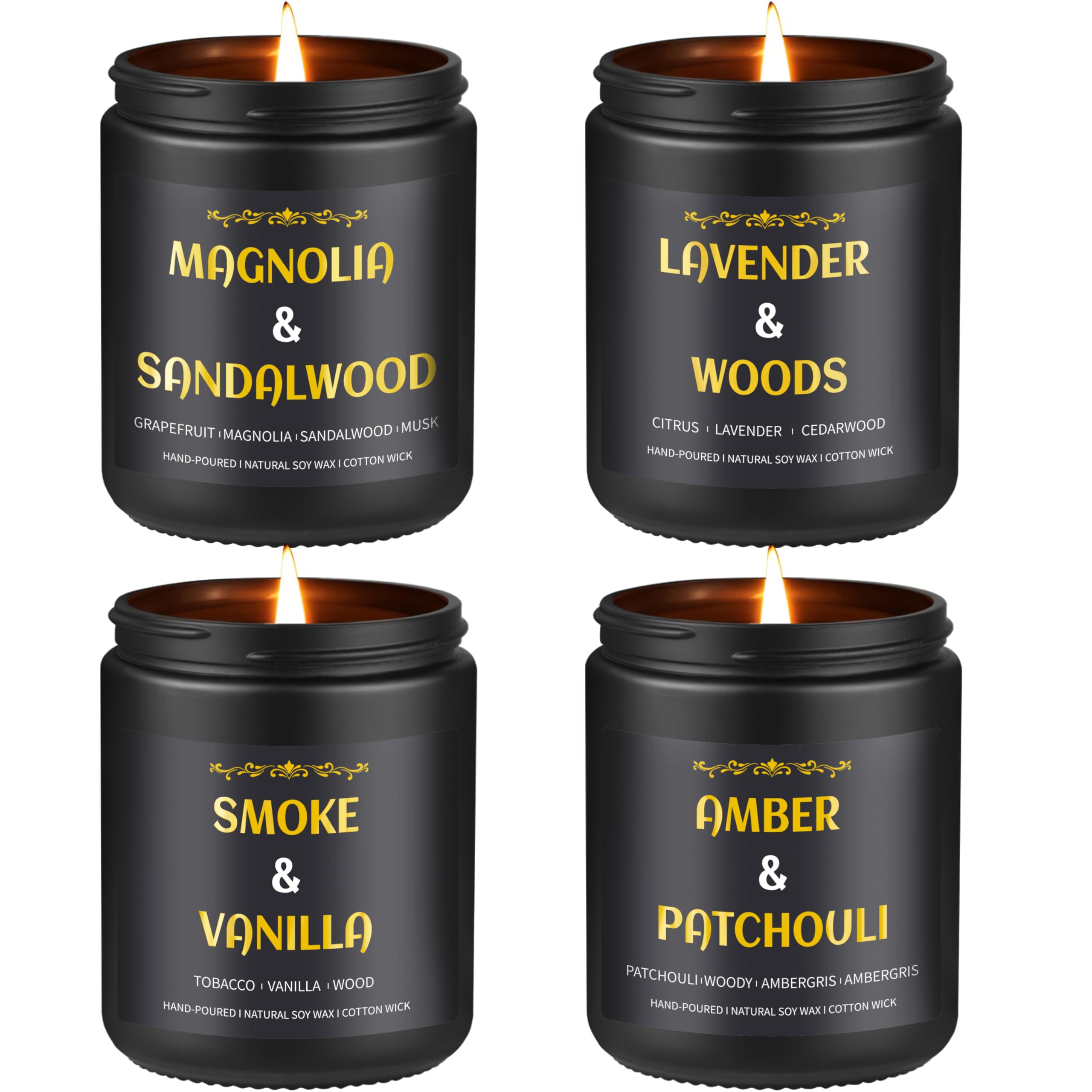 Vela Enwhisco lavanda-madera, aromaterapia relajante para uso diario.
