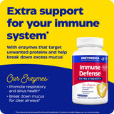 Envase detalle de Enzymedica Immune Defense Extra Strength mostrando el diseño.