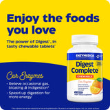 Enzymedica fórmula Thera-blend de enzimas digestivas en cada tableta.