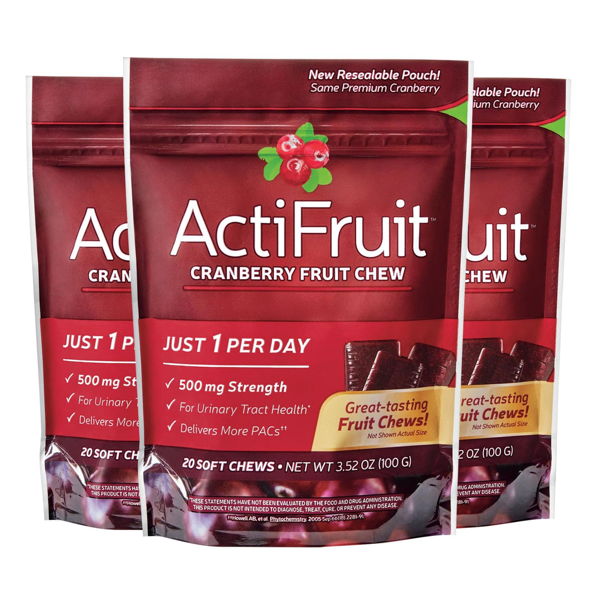 ActiFruit de Enzymatic Therapy frente al empaque, apto para uso diario.