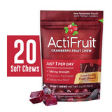 Gomitas suaves ActiFruit en primer plano, sabor afrutado para snack saludable.