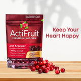 Recuadro de ingredientes clave de ActiFruit, antioxidantes y nutrientes naturales.