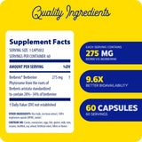 Enzymedica Berberine Phytosome, cápsulas: dosis potentes en una cápsula.