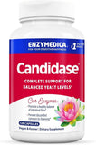 Enzymedica Candidase: botella digestivo suave para apoyo estomacal diario.