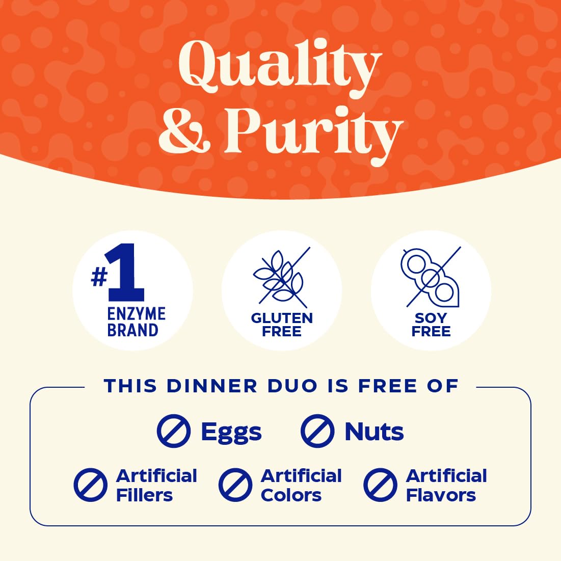 Enzymedica Dinner Duo, apoya una digestión suave y regularidad como parte de la rutina.