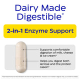 Enzymedica DairyAssist: cápsulas que descomponen lactosa y proteína láctea.