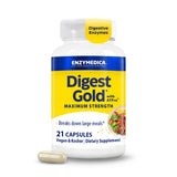 Enzymedica Digest Gold ATPro cápsulas para apoyo digestivo tras comidas abundantes.